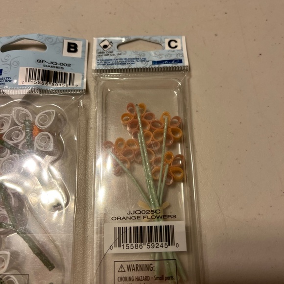 Vintage 3d quillettes flowers - Picture 6 of 7